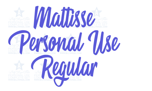 Mattisse Personal Use Regular Font