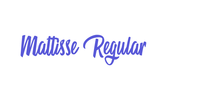 Mattisse Regular Font Download