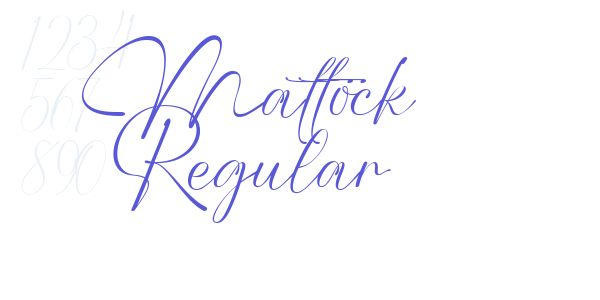 Mattock Regular font free