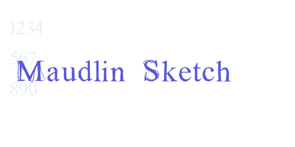 Maudlin Sketch font