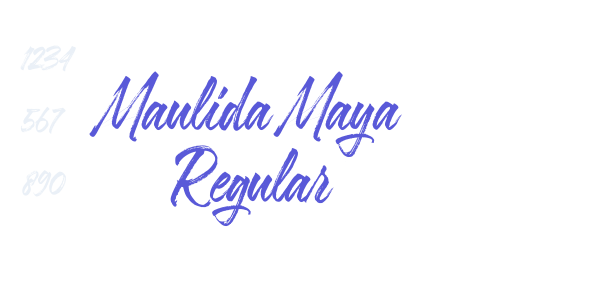 Maulida Maya Regular font