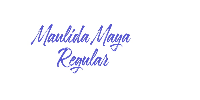 Maulida Maya Regular Font Download