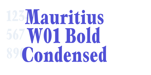 Mauritius W01 Bold Condensed-font-download