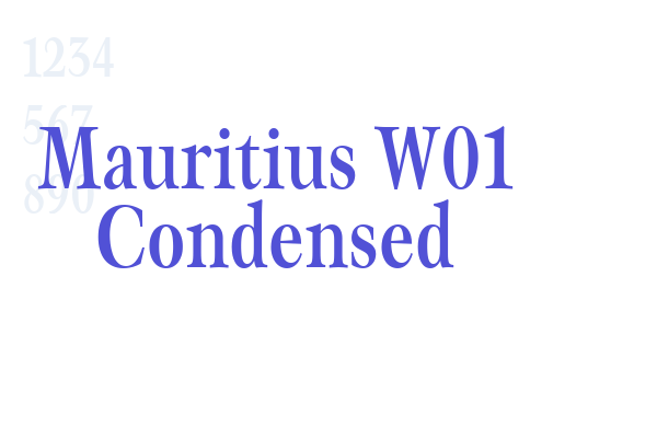 Mauritius W01 Condensed
