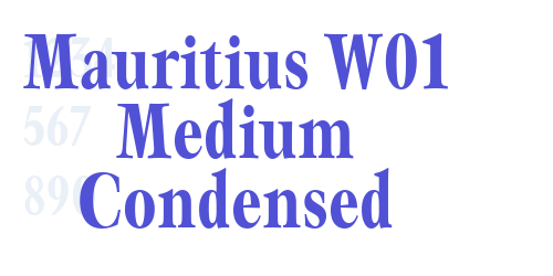 Mauritius W01 Medium Condensed-font-download