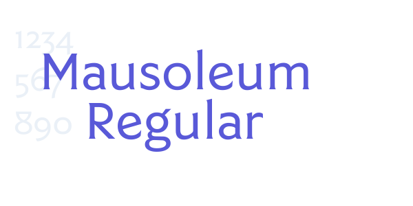 Mausoleum Regular font free