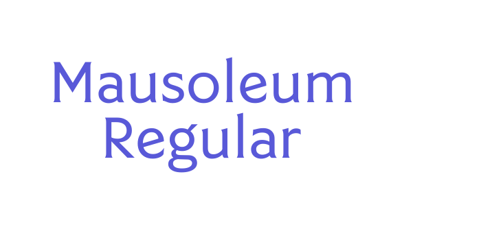 Mausoleum Regular Font Download