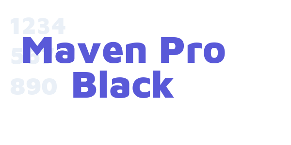 Maven Pro Black font free