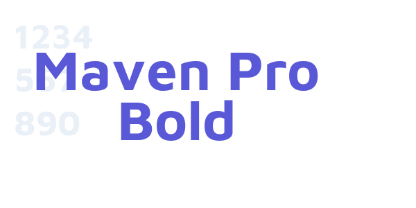 Maven Pro Bold font free