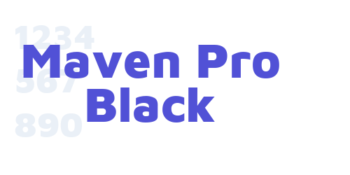Maven Pro Black