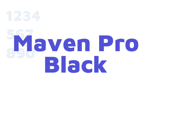 Maven Pro Black