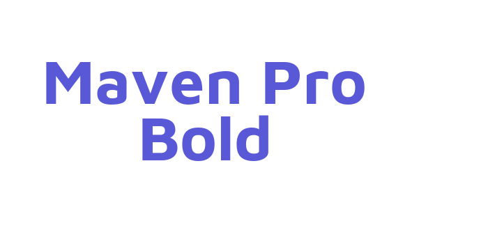 Maven Pro Bold Font Download