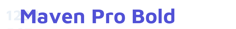 Maven Pro Bold-font
