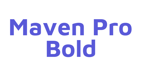 Maven Pro Bold Font