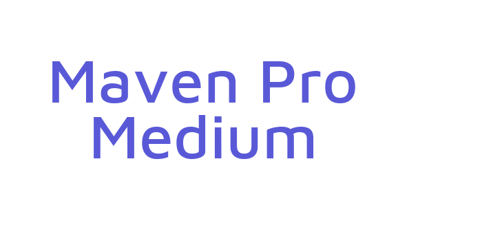 Maven Pro Medium Font Download