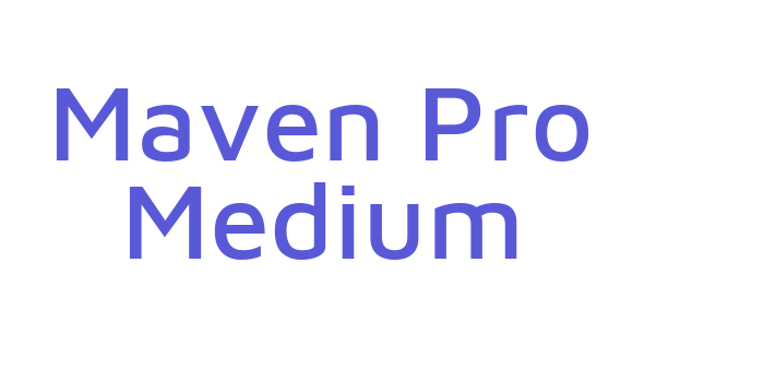 Maven Pro Medium Font