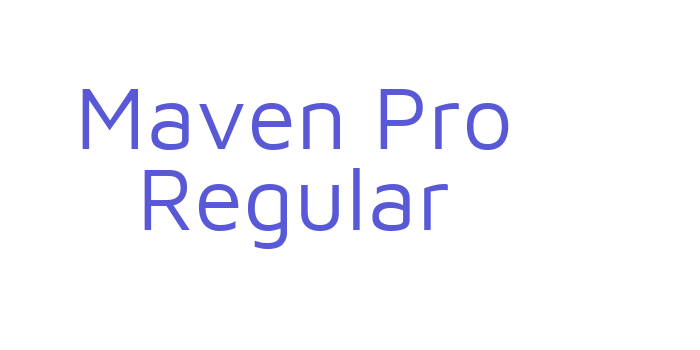 Maven Pro Regular Font Download