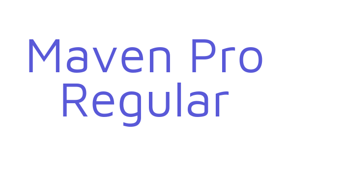 Maven Pro Regular Font