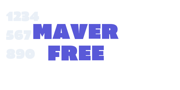 Maver Free font free