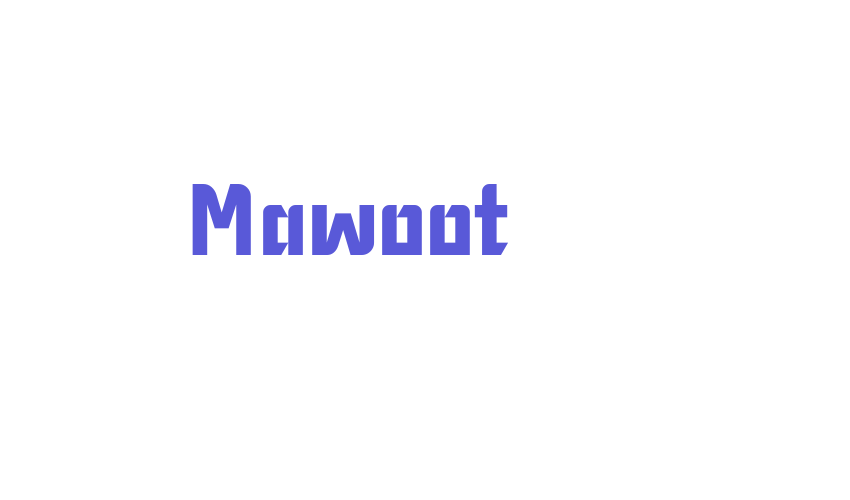 Mawoot Font