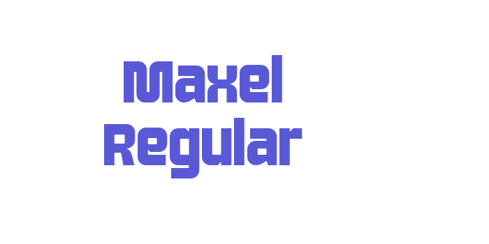 Maxel Regular Font