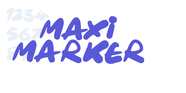 Maxi Marker font free