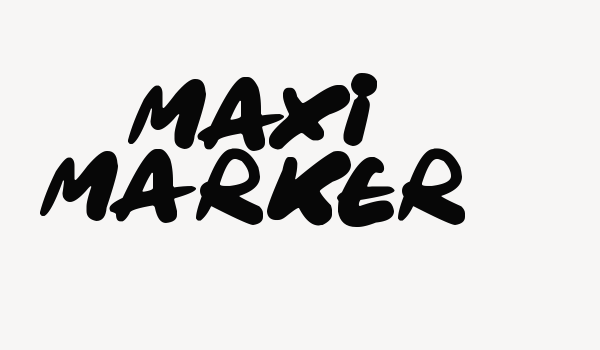 Maxi Marker Font