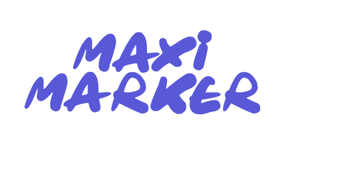 Maxi Marker Font Download