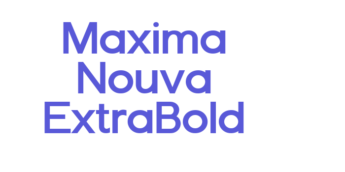 Maxima Nouva ExtraBold Font Download