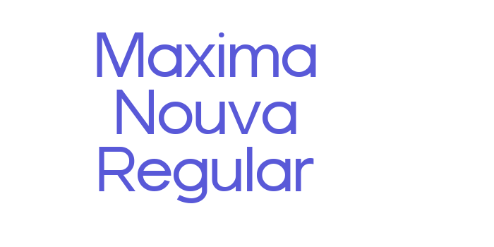 Maxima Nouva Regular Font Download