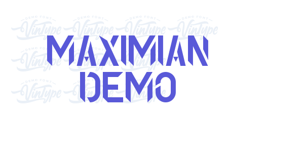 Maximian Demo font free