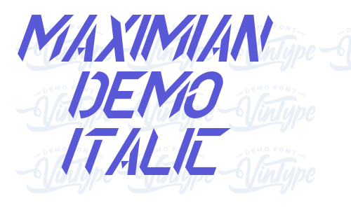 Maximian Demo Italic Font