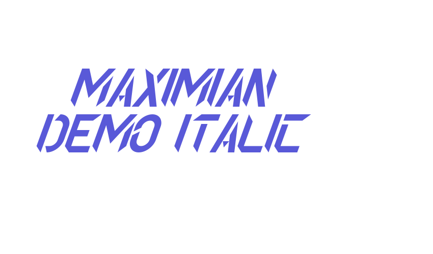 Maximian Demo Italic Font Download