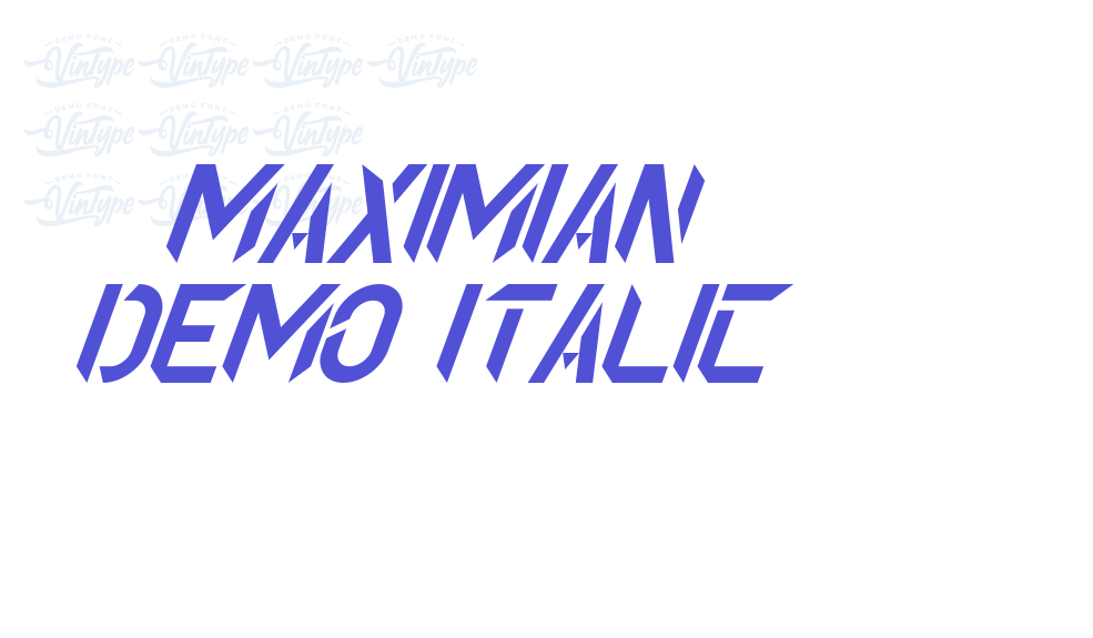 Maximian Demo Italic-font-download