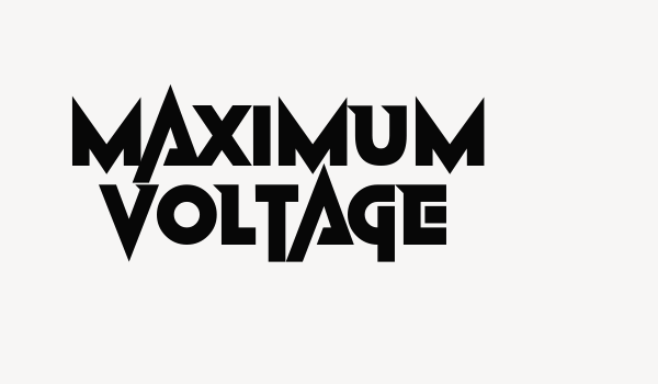 Maximum Voltage Font