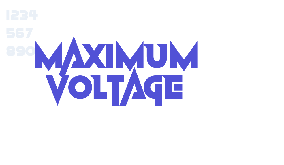 Maximum Voltage-font-download