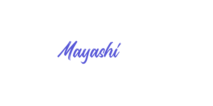 Mayashi Font Download