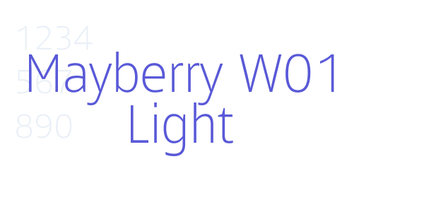 Mayberry W01 Light font free