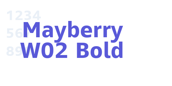 Mayberry W02 Bold font free