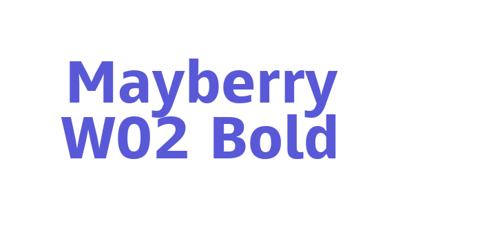 Mayberry W02 Bold Font Download