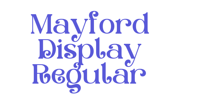 Mayford Display Regular Font Download