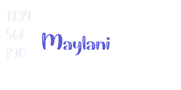 Maylani font free