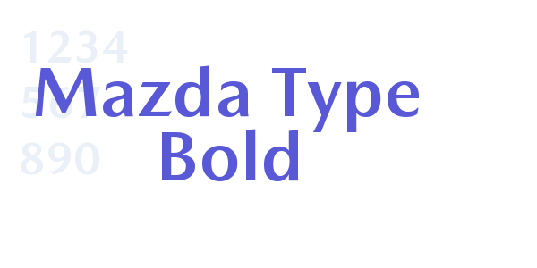 Mazda Type Bold font free