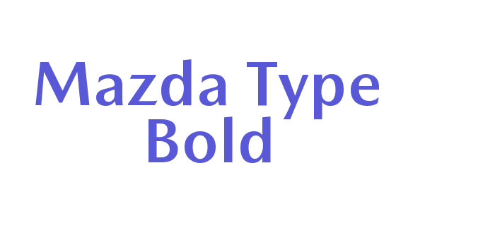 Mazda Type Bold Font Download