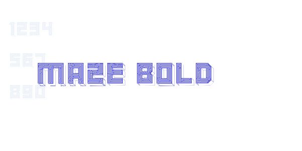 Maze Bold font