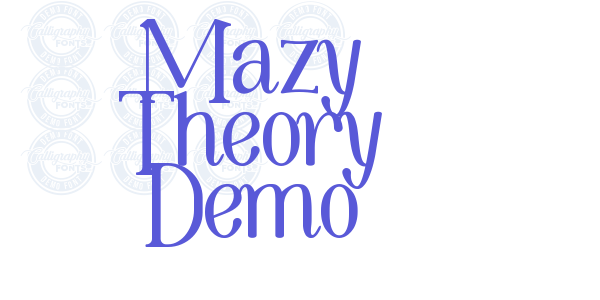 Mazy Theory Demo font free