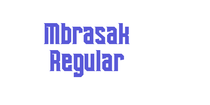 Mbrasak Regular Font