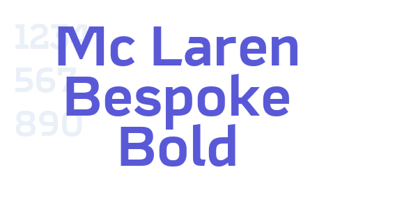 Mc Laren Bespoke Bold font free