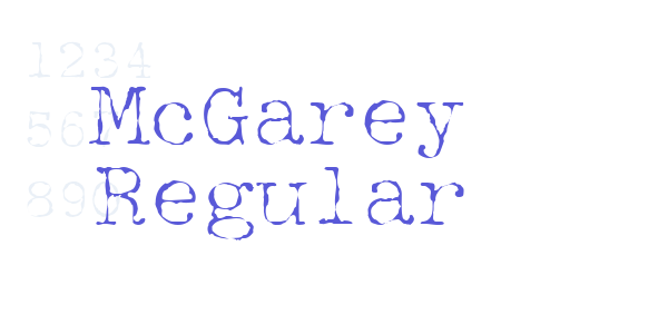 McGarey Regular font