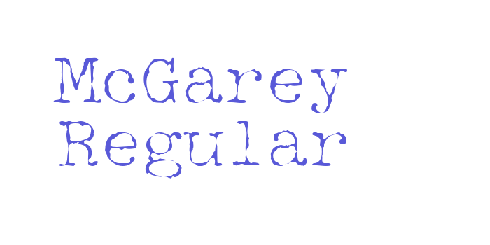 McGarey Regular Font